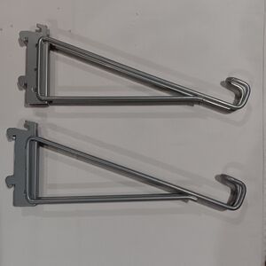 Set of 2 Rubbermaid Shelving Hooks Brackets for shoes shelves or hat shelves